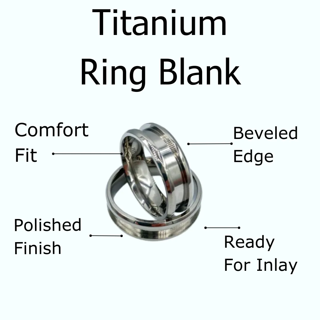 5 Pack - Titanium Ring Blank