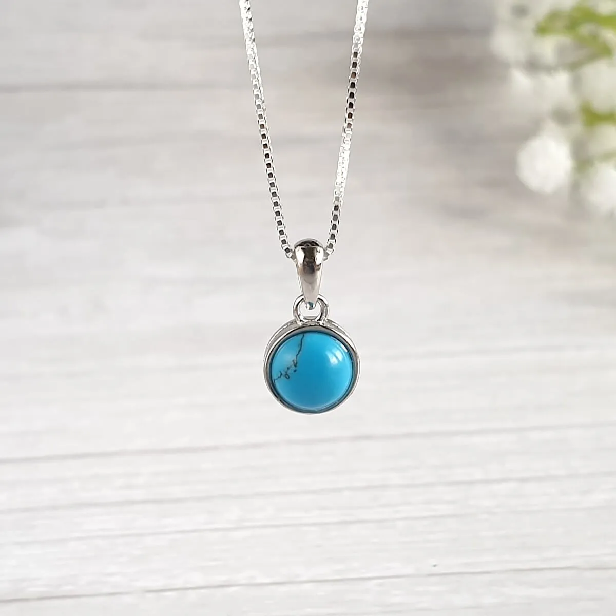 925 Sterling Silver Crystal Chakra Necklace