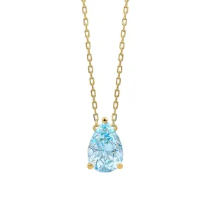 9ct Gold Topaz Necklace GN409T