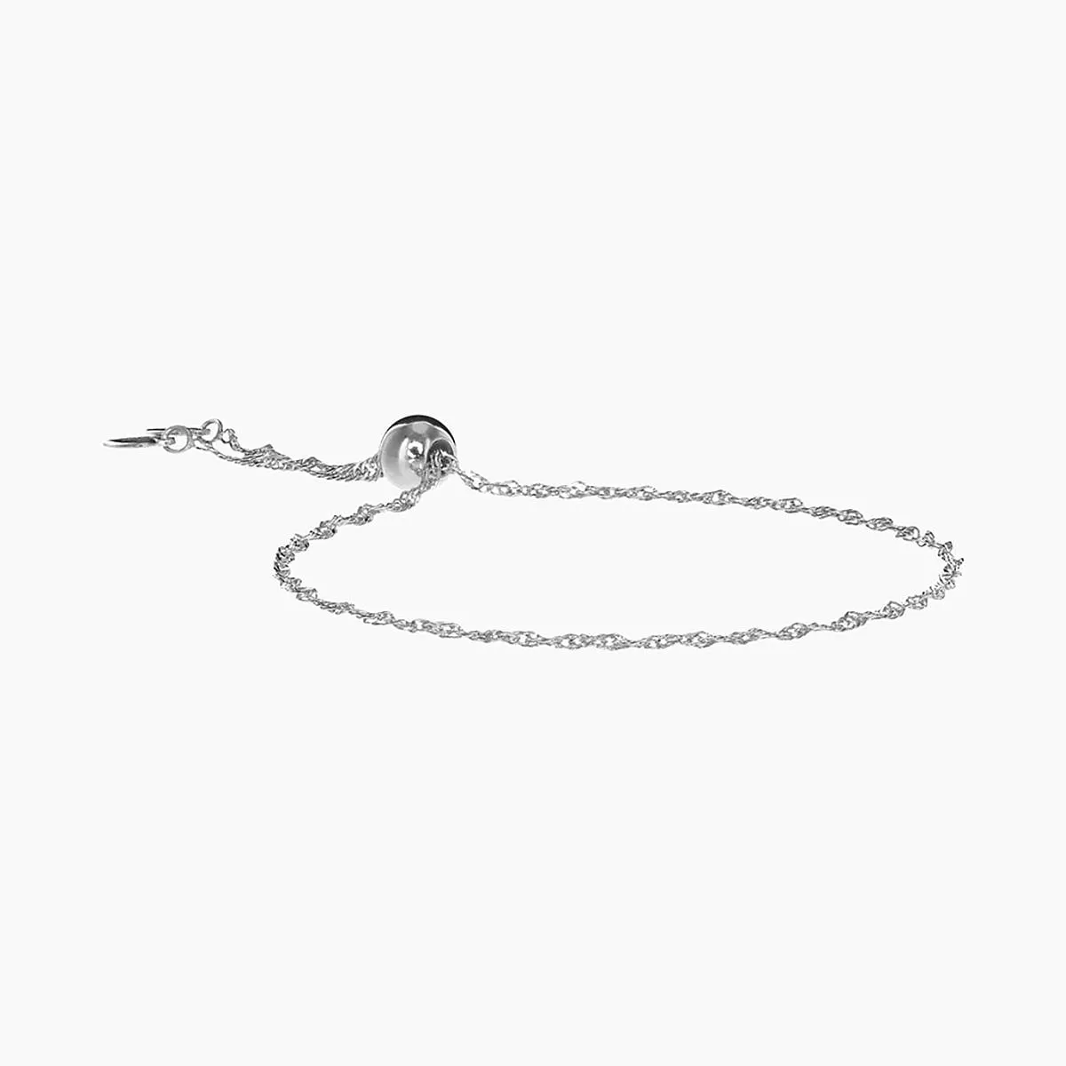 Adjustable Milano Twist Sterling Silver Friendship Bracelet (Silver)