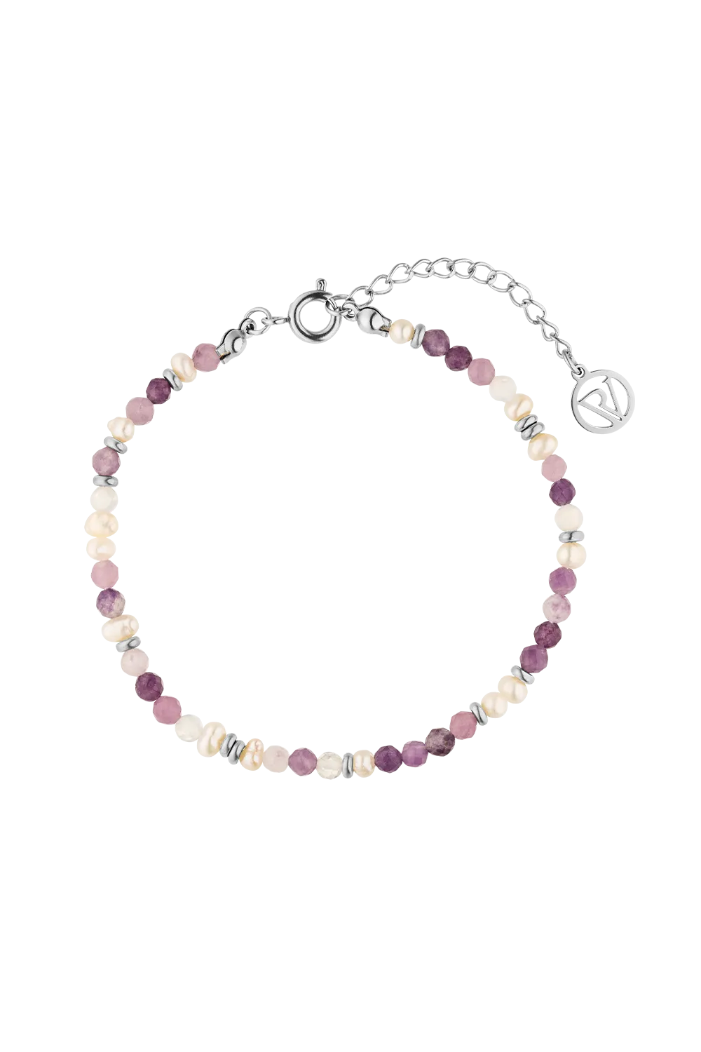 Amalfi Lilac Bead Set Silver