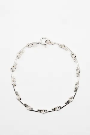 Angela Baguette Stone 925 Sterling Silver Chain Bracelet