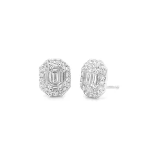 Ascher Diamond Stud Earrings E002