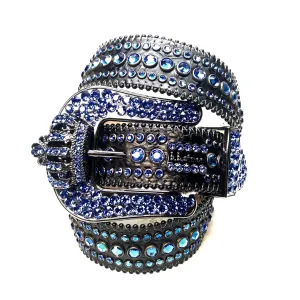 b.b. Simon "Blue Black Crown" Fully Loaded Crystal Belt