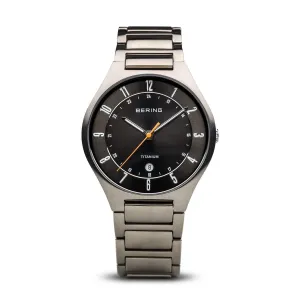 Bering Unisex Classic Titanium Brushed Silver Watch 11739-772