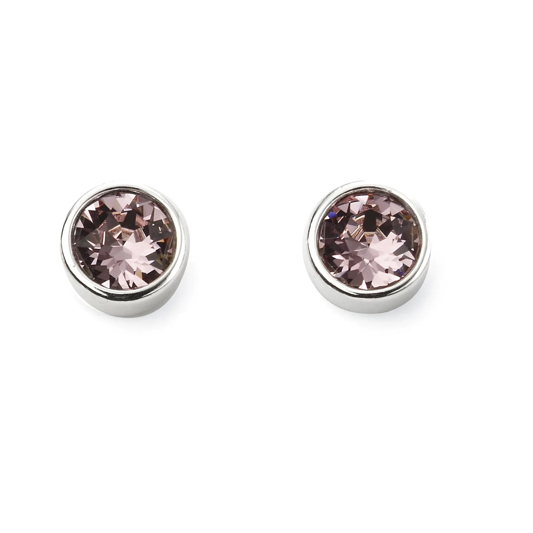 Birthstone Stud Earrings - Sterling Silver