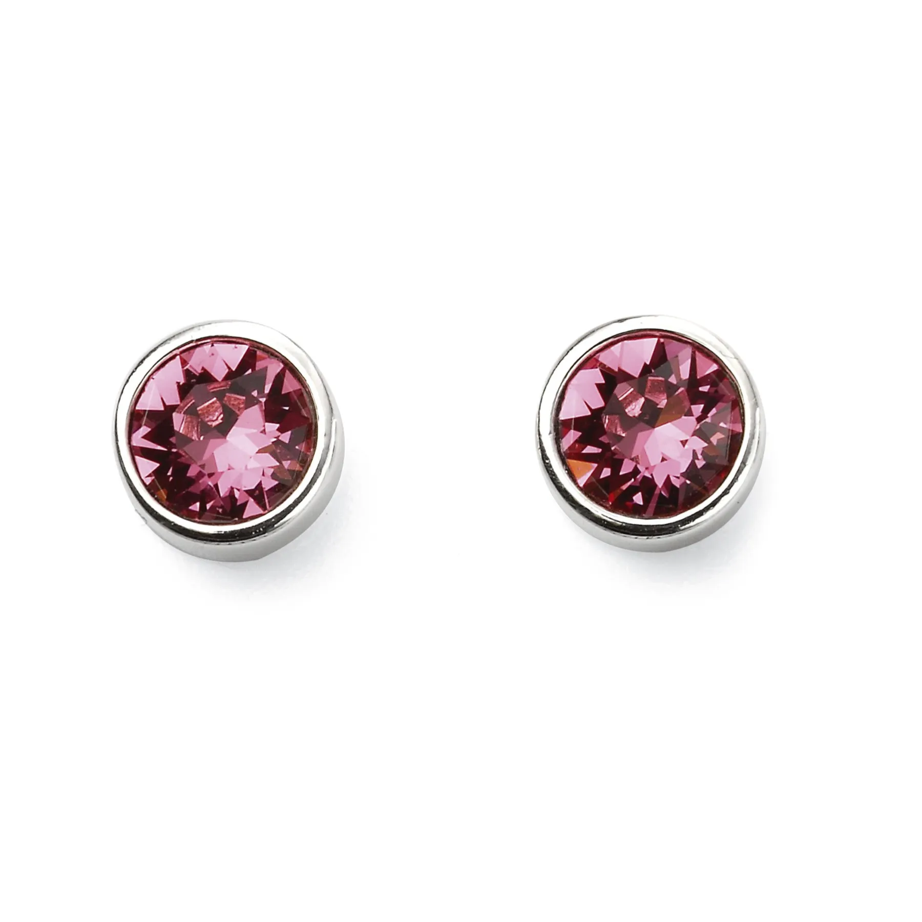 Birthstone Stud Earrings - Sterling Silver