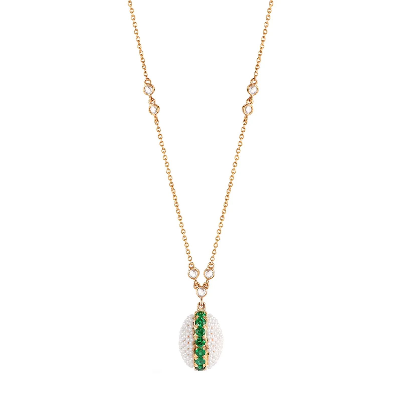 Bombay Oval Necklace - Emerald