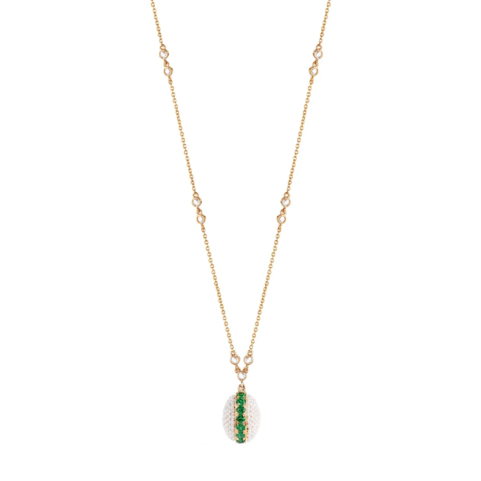 Bombay Oval Necklace - Emerald