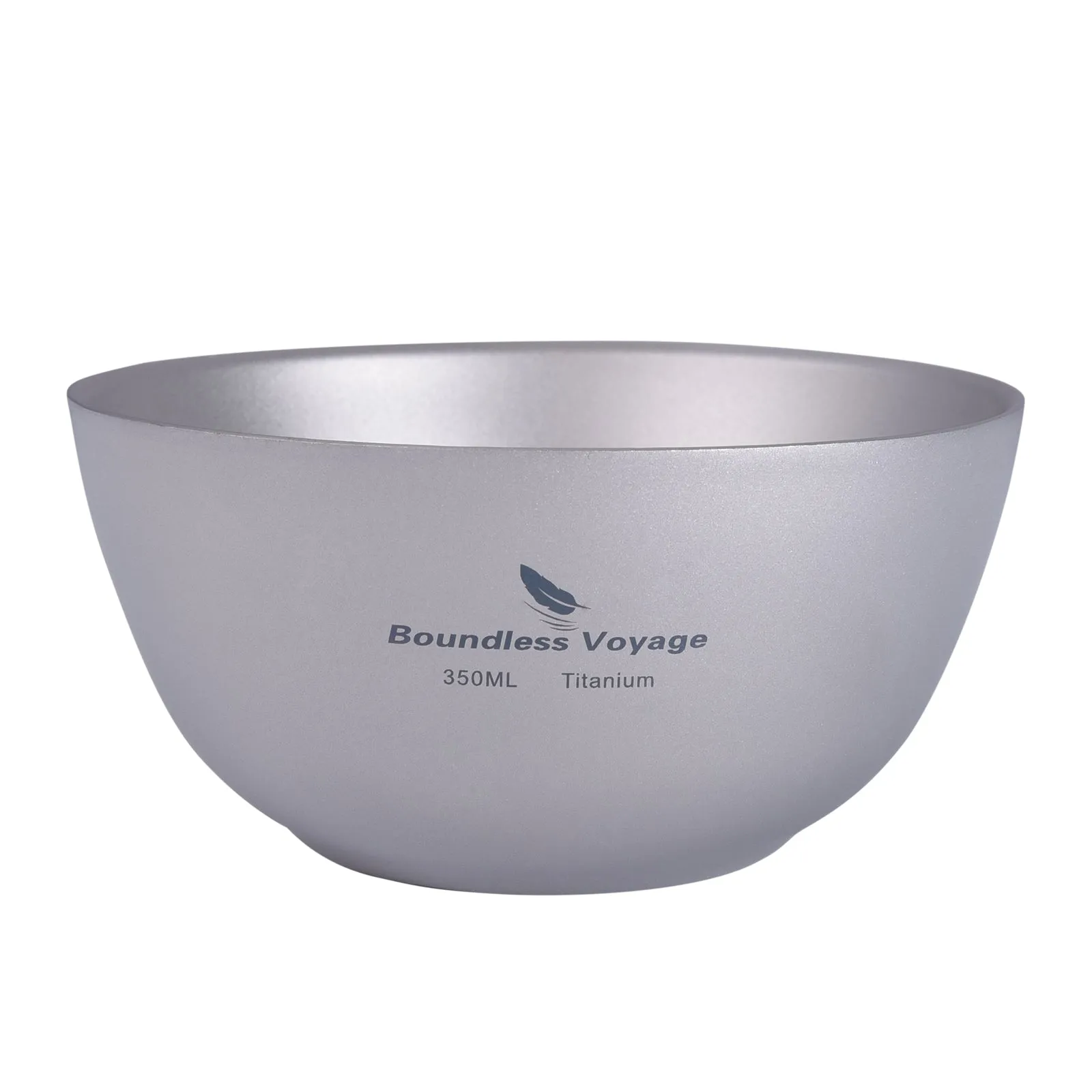 Boundless Voyage Titanium Double-Wall Bowl Outdoor Camping Tableware 350ml