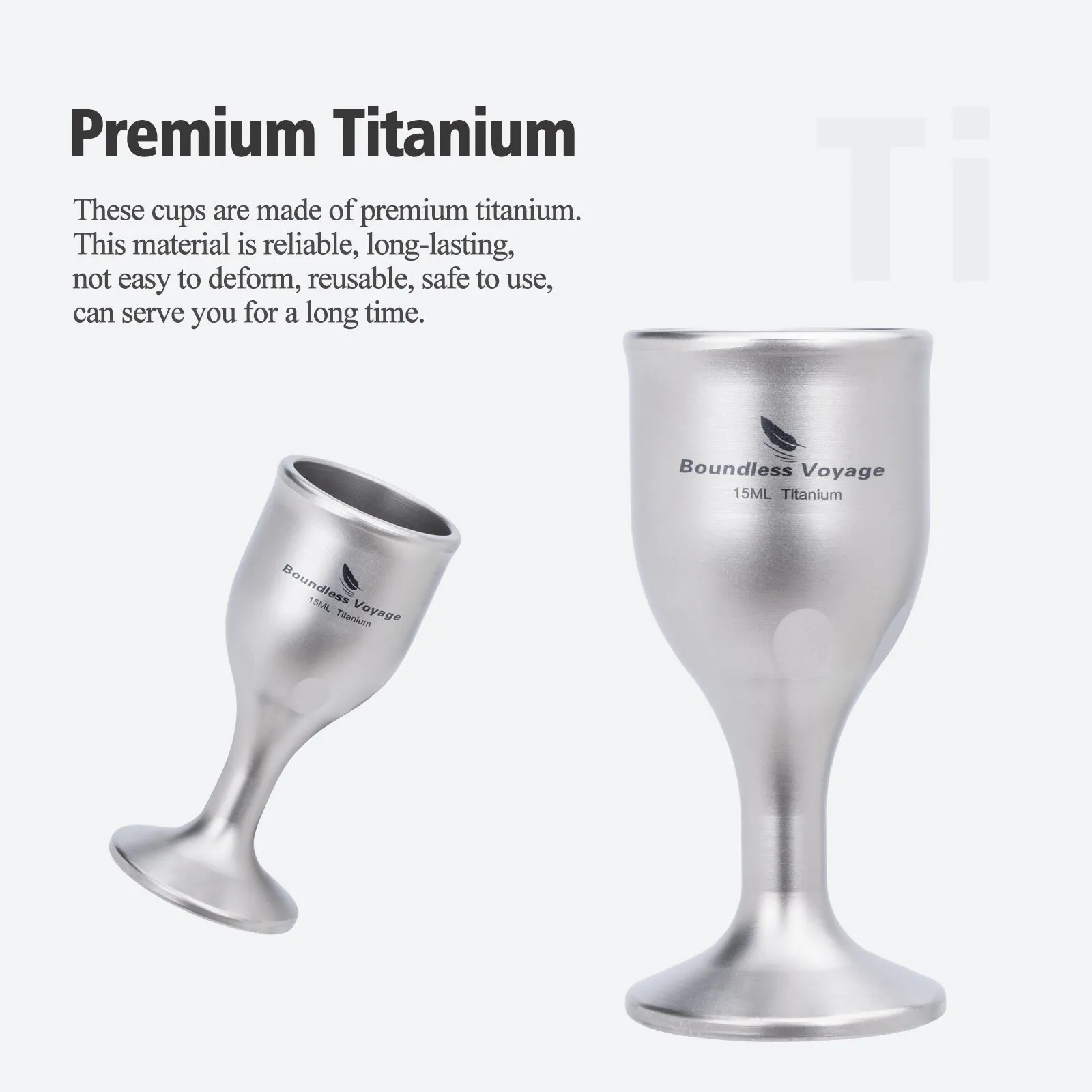 Boundless Voyage Titanium Mini Shot Glasses Cups Wine Drinking Cups Shooters Small Fancy Tequila Whiskey Shot Glasses Drinkware