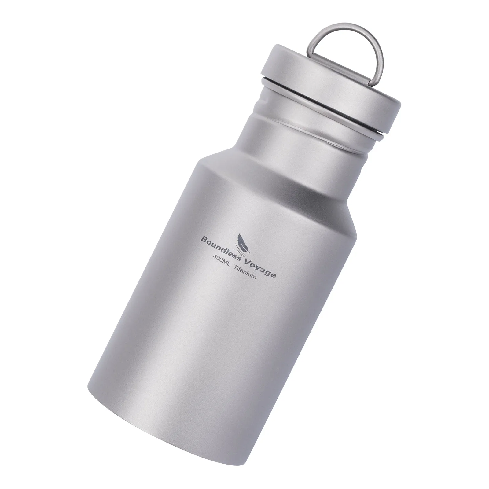 Boundless Voyage Titanium Water Bottle with Lid Wide Mouth Leak-Proof Reusable Sport Drinking Bottle for Camping  Picnic Tea Coffee