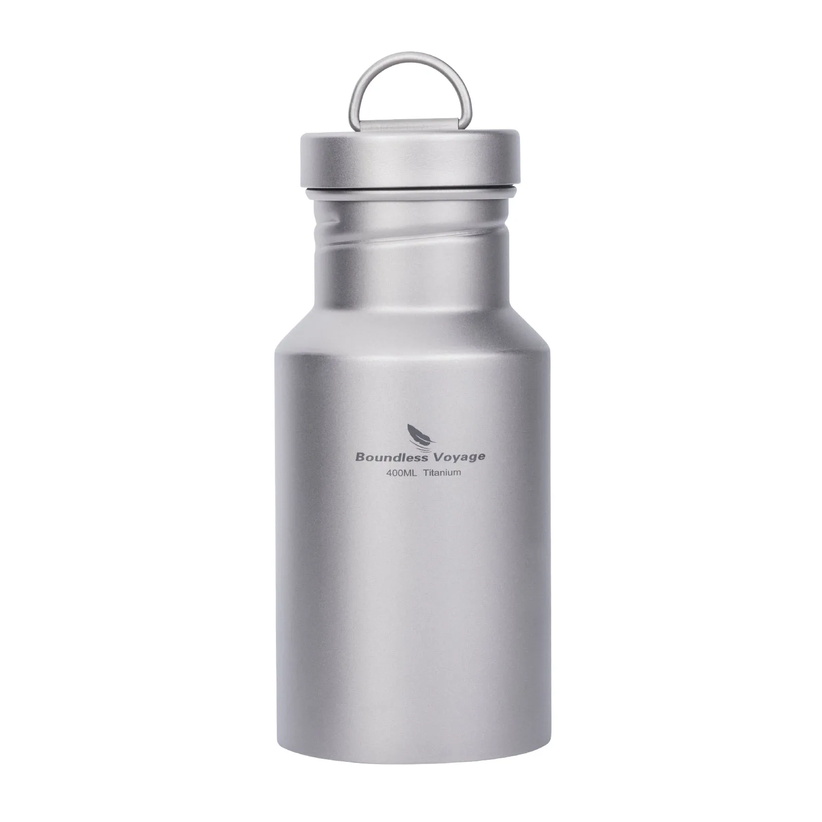 Boundless Voyage Titanium Water Bottle with Lid Wide Mouth Leak-Proof Reusable Sport Drinking Bottle for Camping  Picnic Tea Coffee