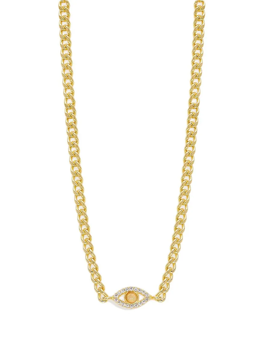 By Charlotte Eye of Intuition Choker in Gold Vermeil