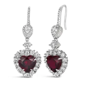 Calista Heart Shaped Earrings