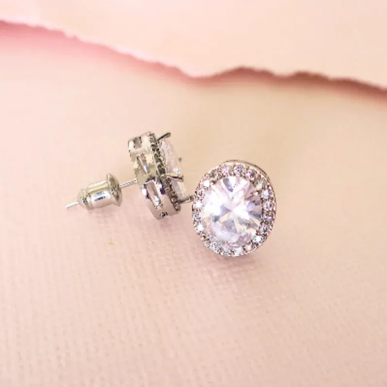 Classic CZ Stud Earrings, Syray