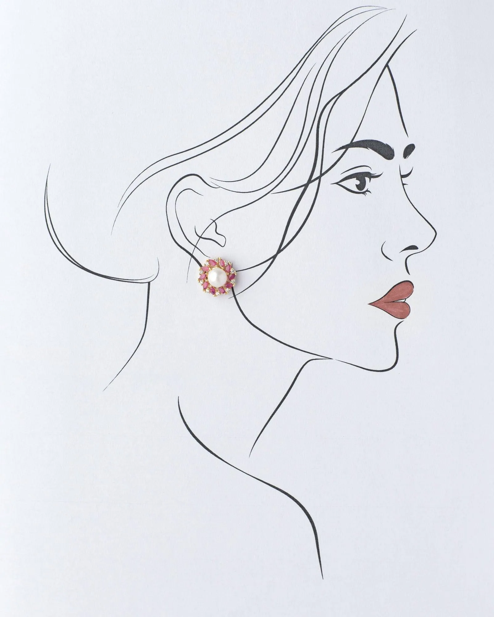 Classic Pearl Stud Earring