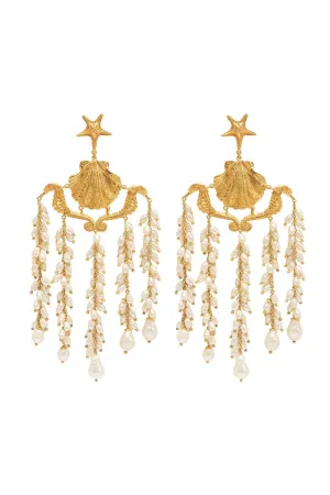 CURIO PEARL CHANDELIER EARRINGS