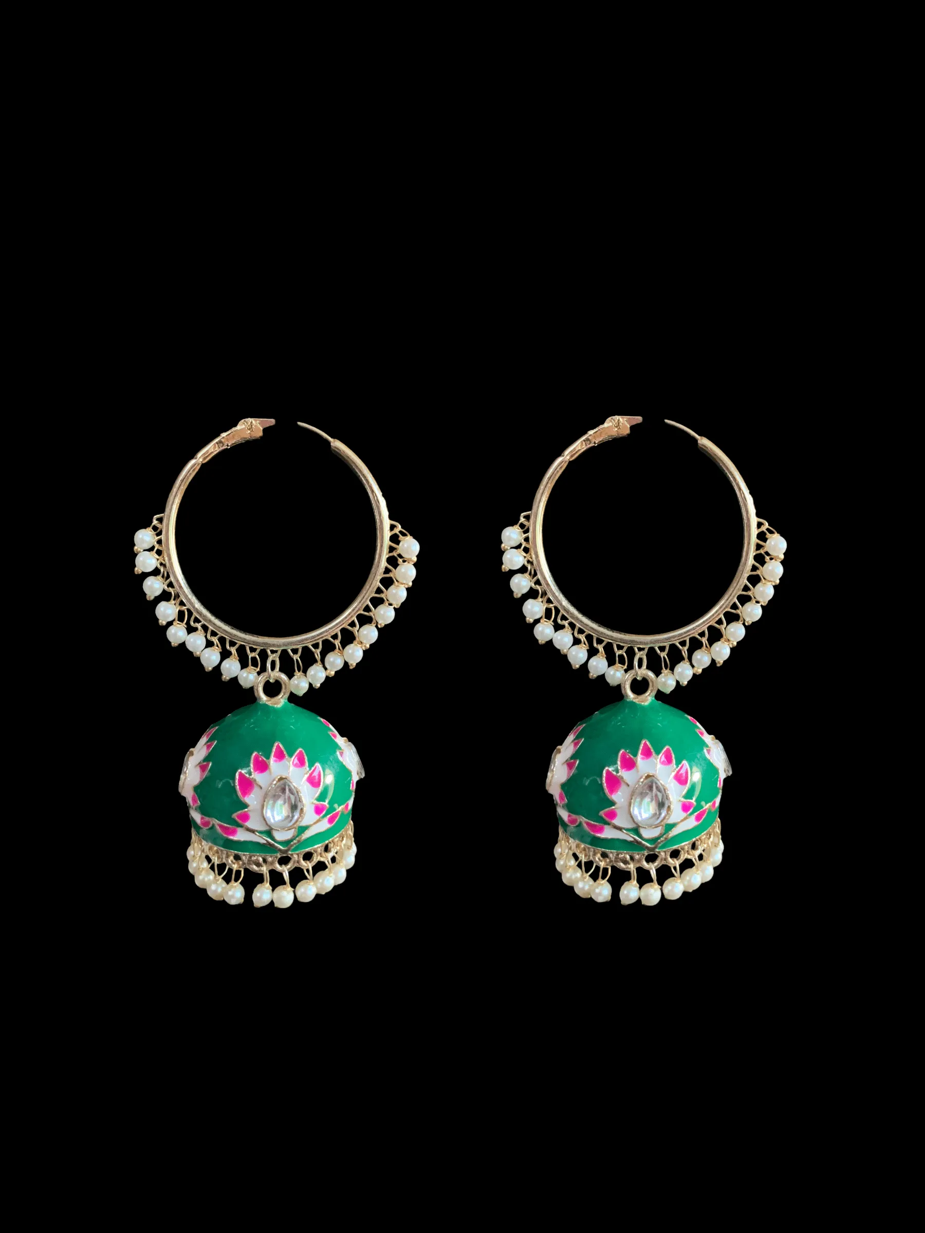 DER176 meenakari earrings