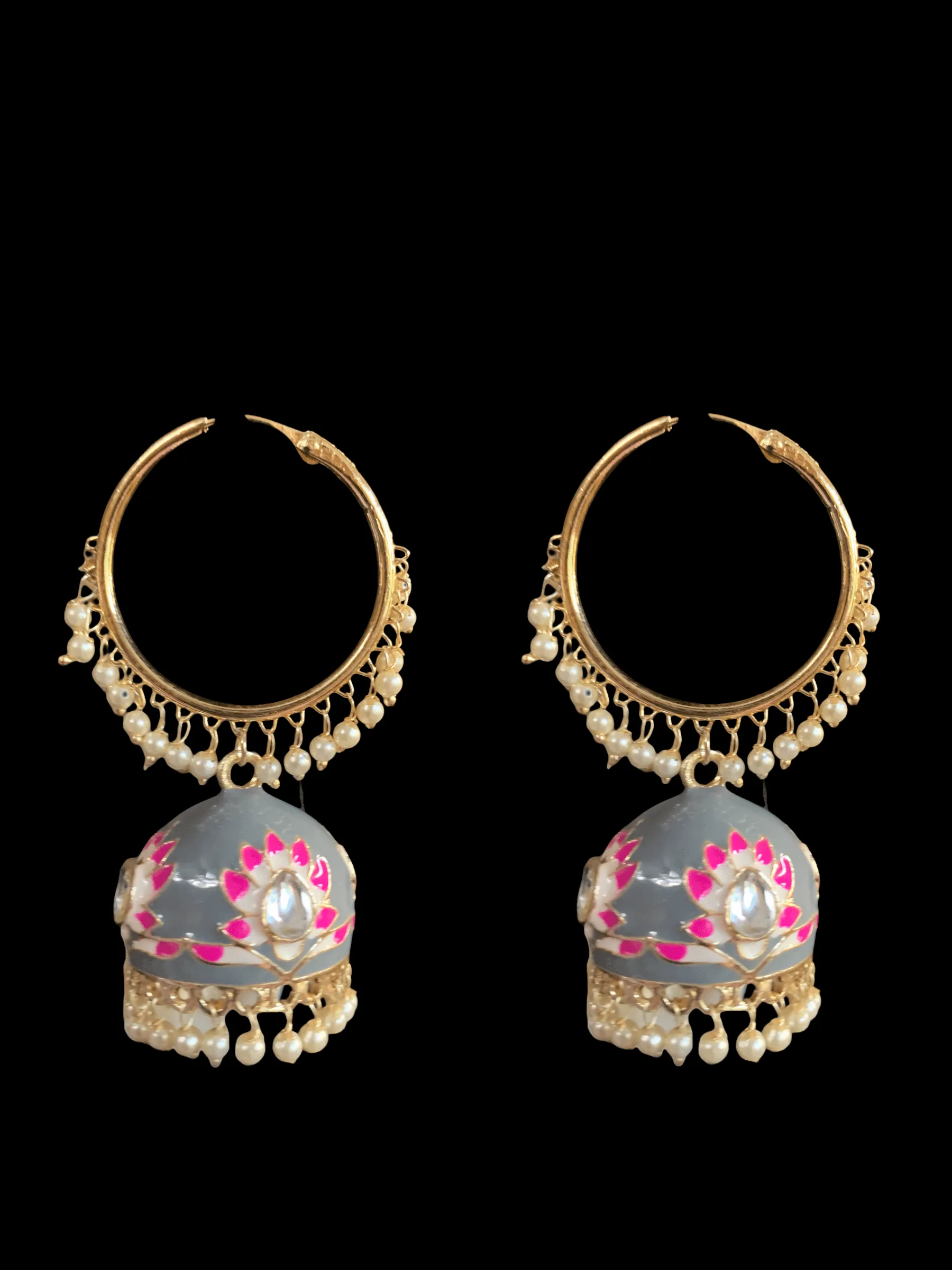 DER176 meenakari earrings