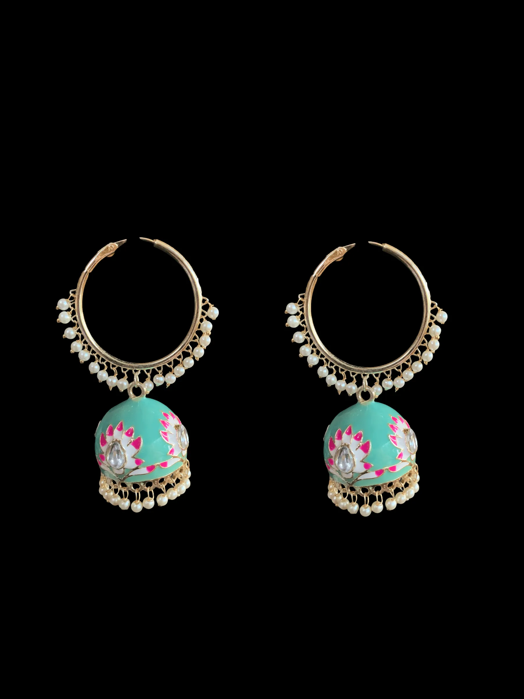 DER176 meenakari earrings