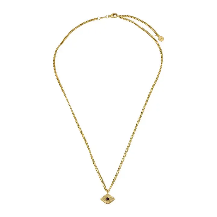 Ember Evil Eye Necklace- Gold