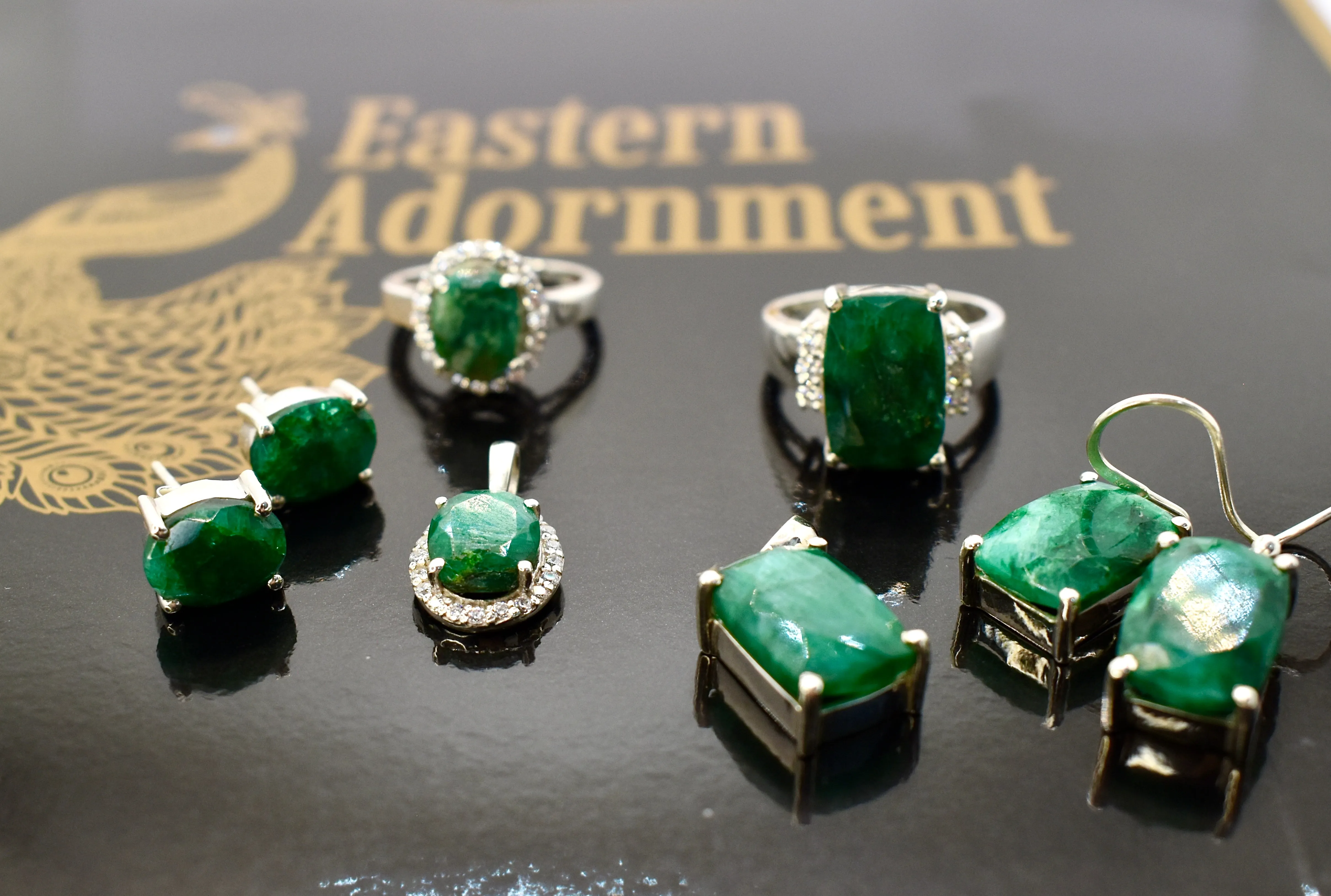 Emerald Premium Gemstone Studs