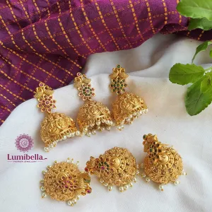 Ganesh Coin Jhumkas