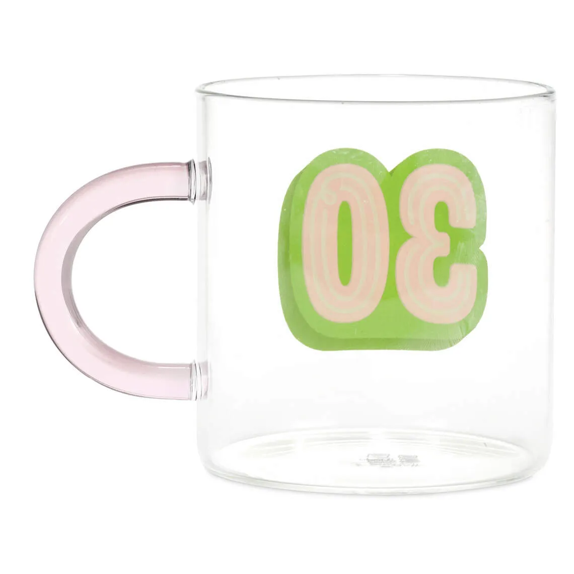 Glass 30th Birthday Mug, 17.5 oz.