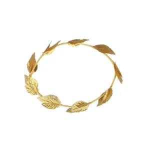 Gold Leaf Crown Roman Greek Headband Fancy Dress