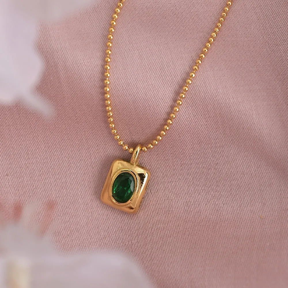 Green Stone Necklace