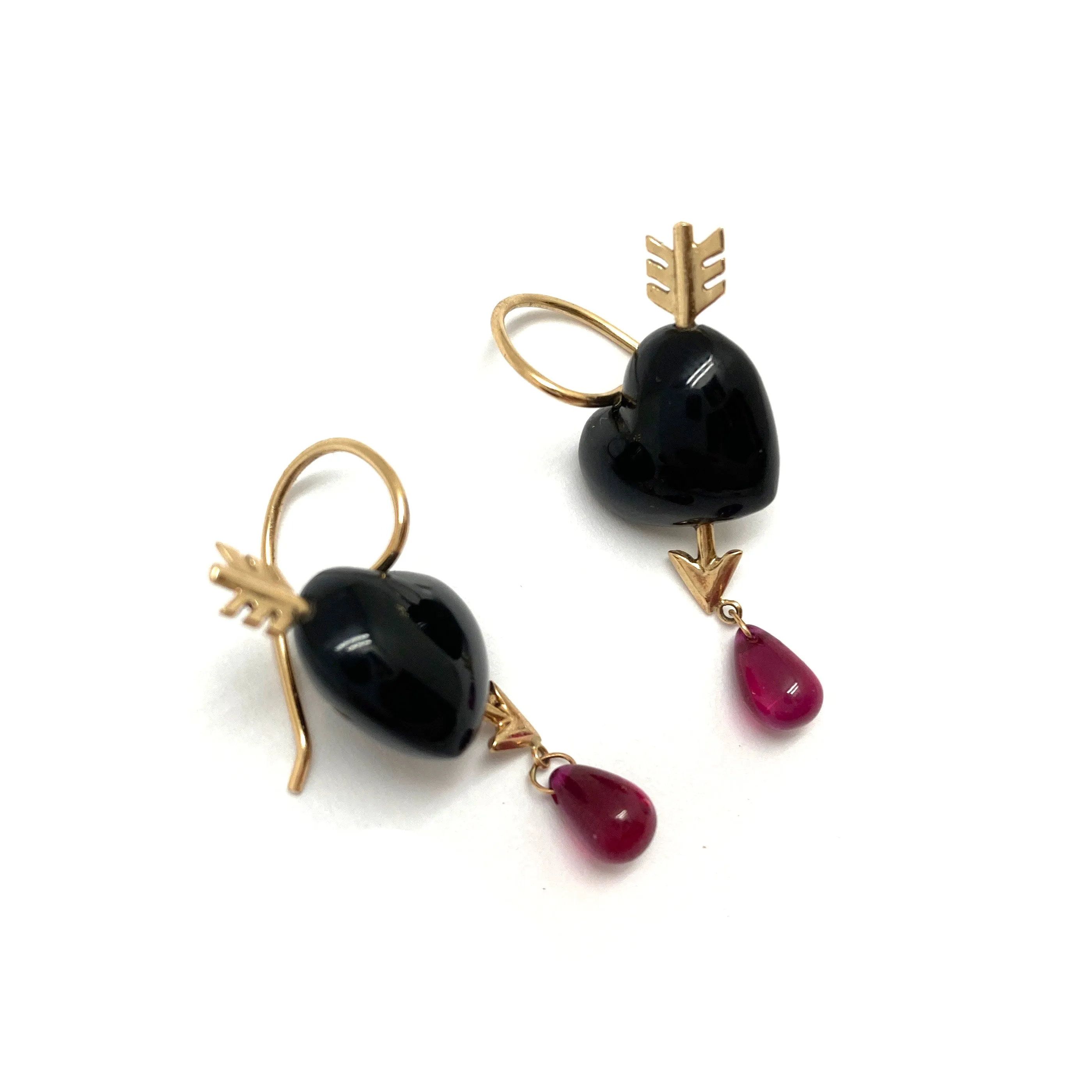 Heart and Arrow Earrings