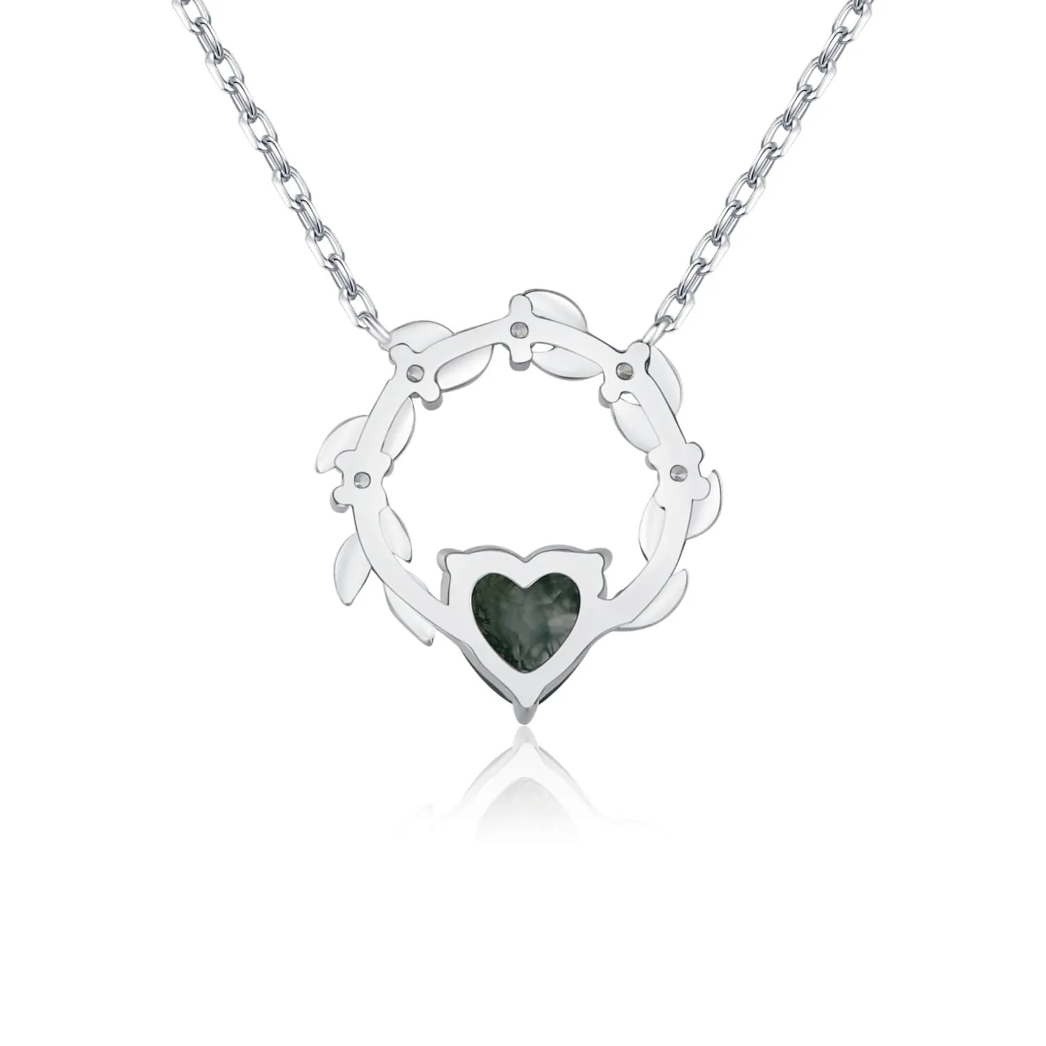 Heart’s Desire Moss Agate Necklace©