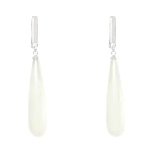 Infinity Pearl Drop Earrings