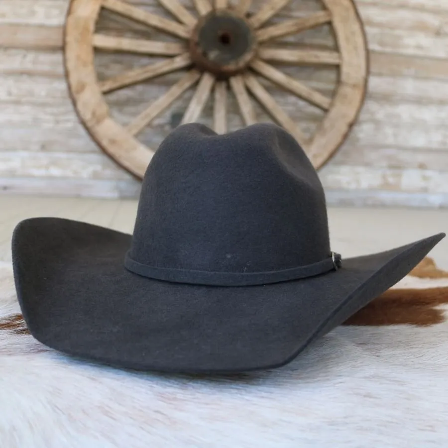 Justin 3X Grey Wool Cowboy Hat - Dayton