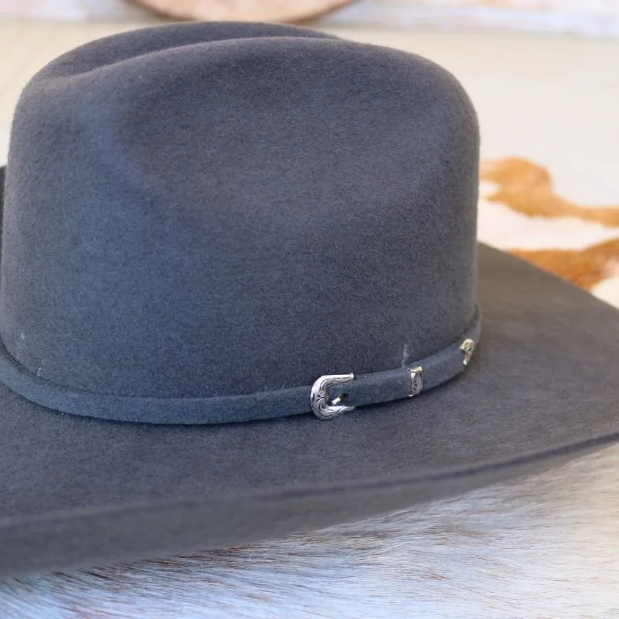 Justin 3X Grey Wool Cowboy Hat - Dayton