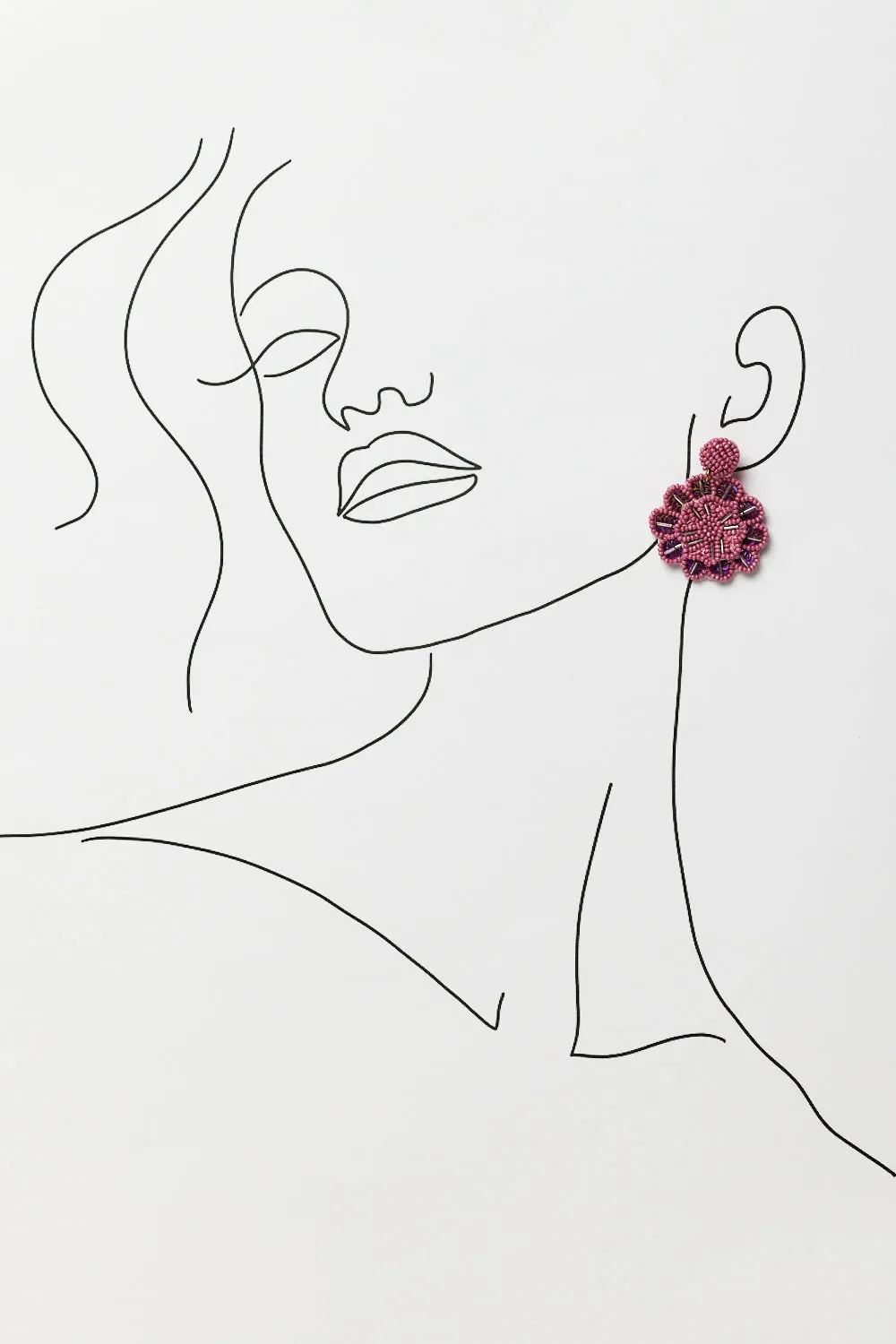 Kiera Earrings in Purple