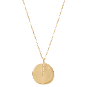 Kirstin Ash Sun Lines Coin Necklace, Gold or Silver