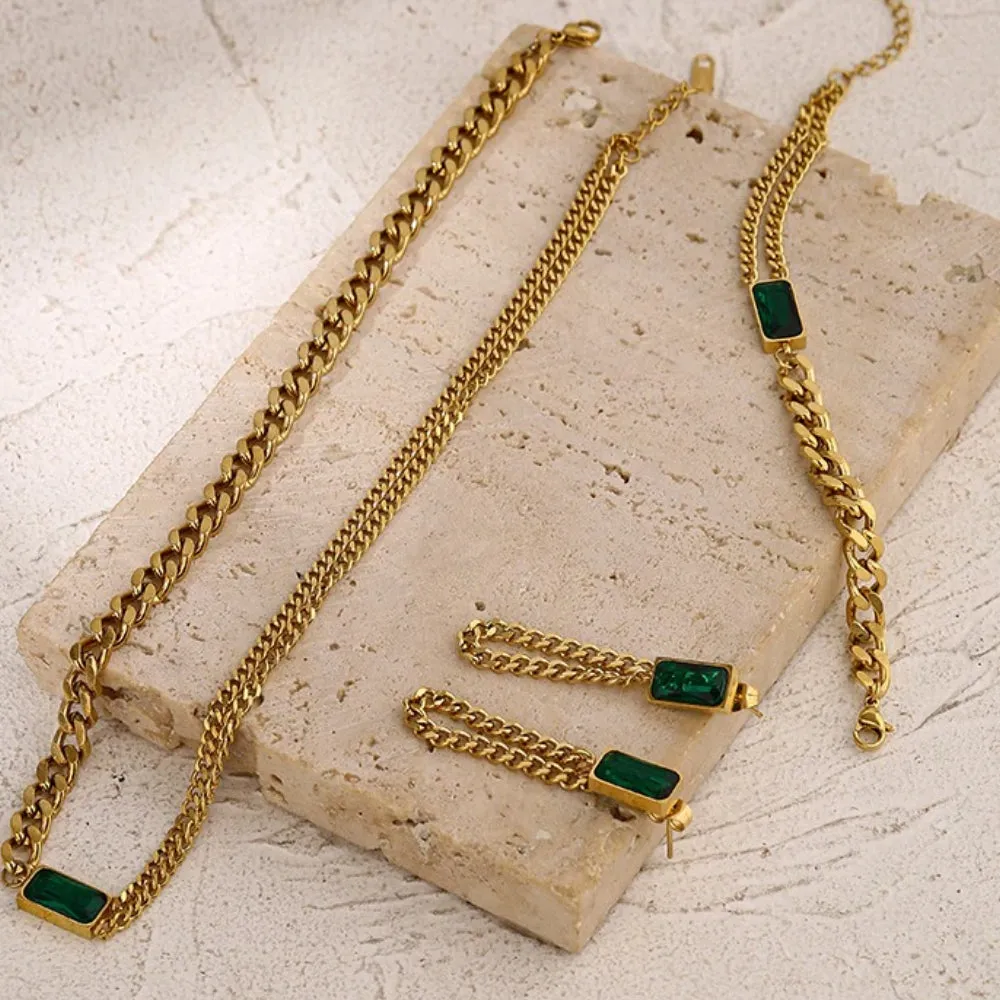 Luxurious and Elegant Emerald Inspired Jewelry Collection