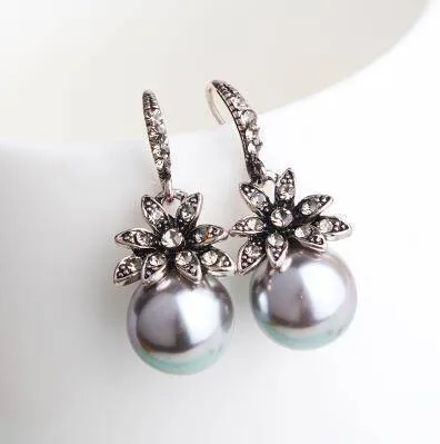 Luxury Pearl Drop Earrings Fine Jewelry Accessory