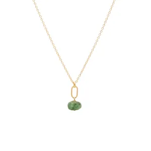 May Birthstone Emerald Necklace