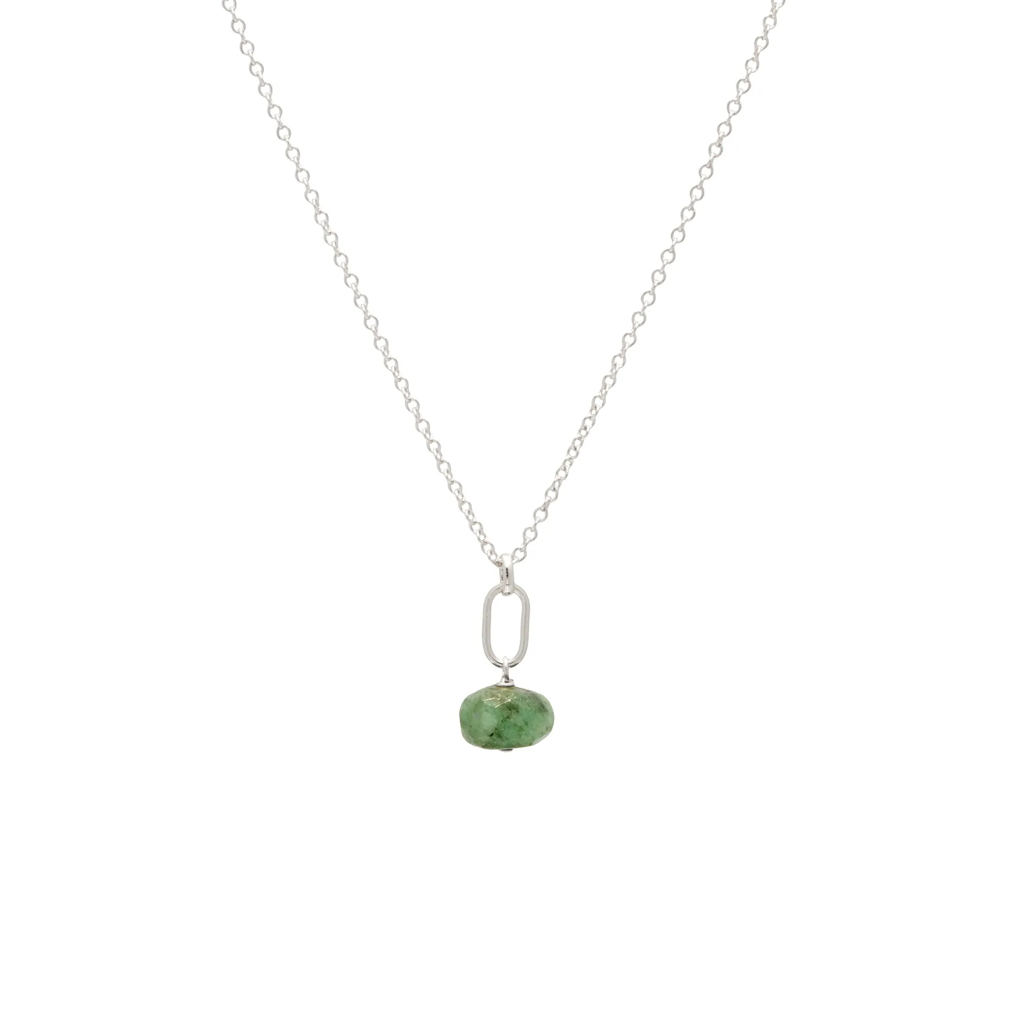 May Birthstone Emerald Necklace