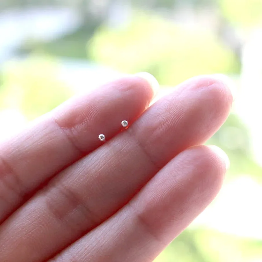 Mini Ball Stud Earrings