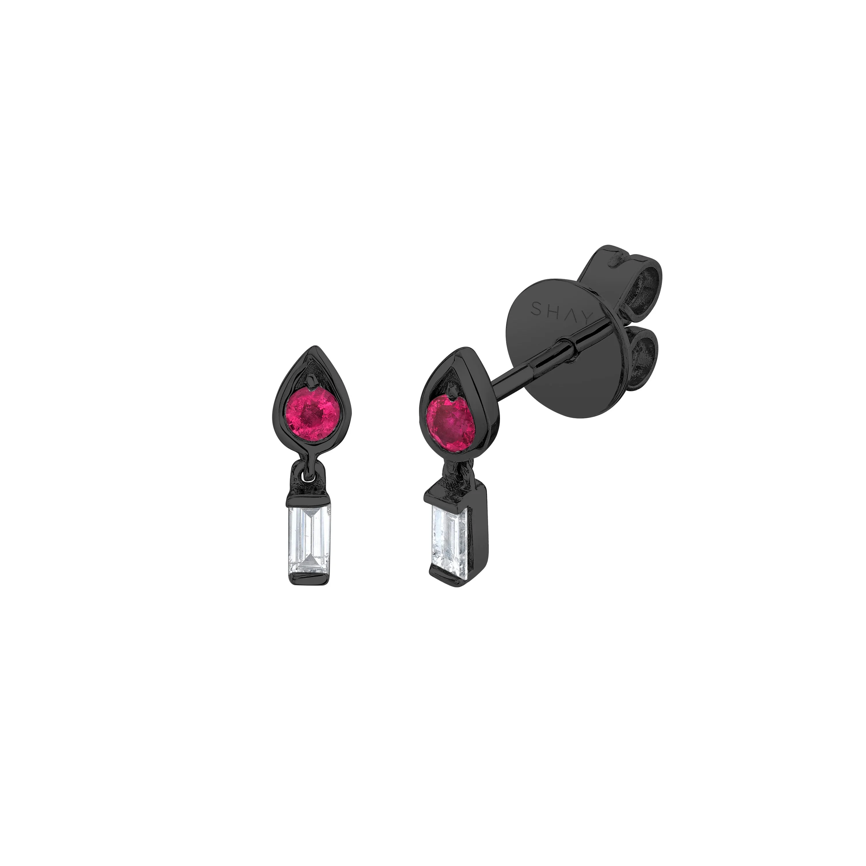 MINI ME DIAMOND & RUBY SAPPHIRE IT'S LIT STUDS