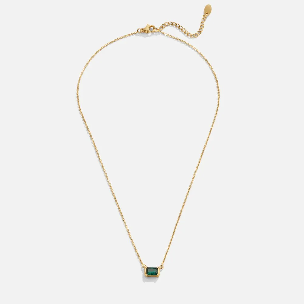 Monica Green Emerald Necklace