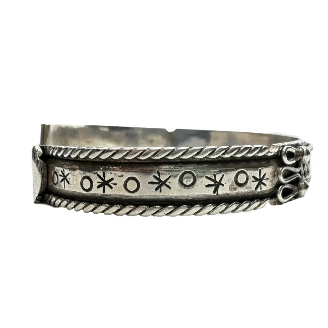 Navajo 925 Cuff Bracelet with Designs