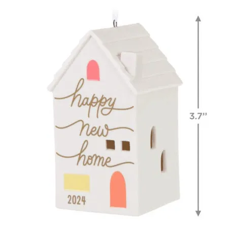 New Home 2024 Porcelain Ornament