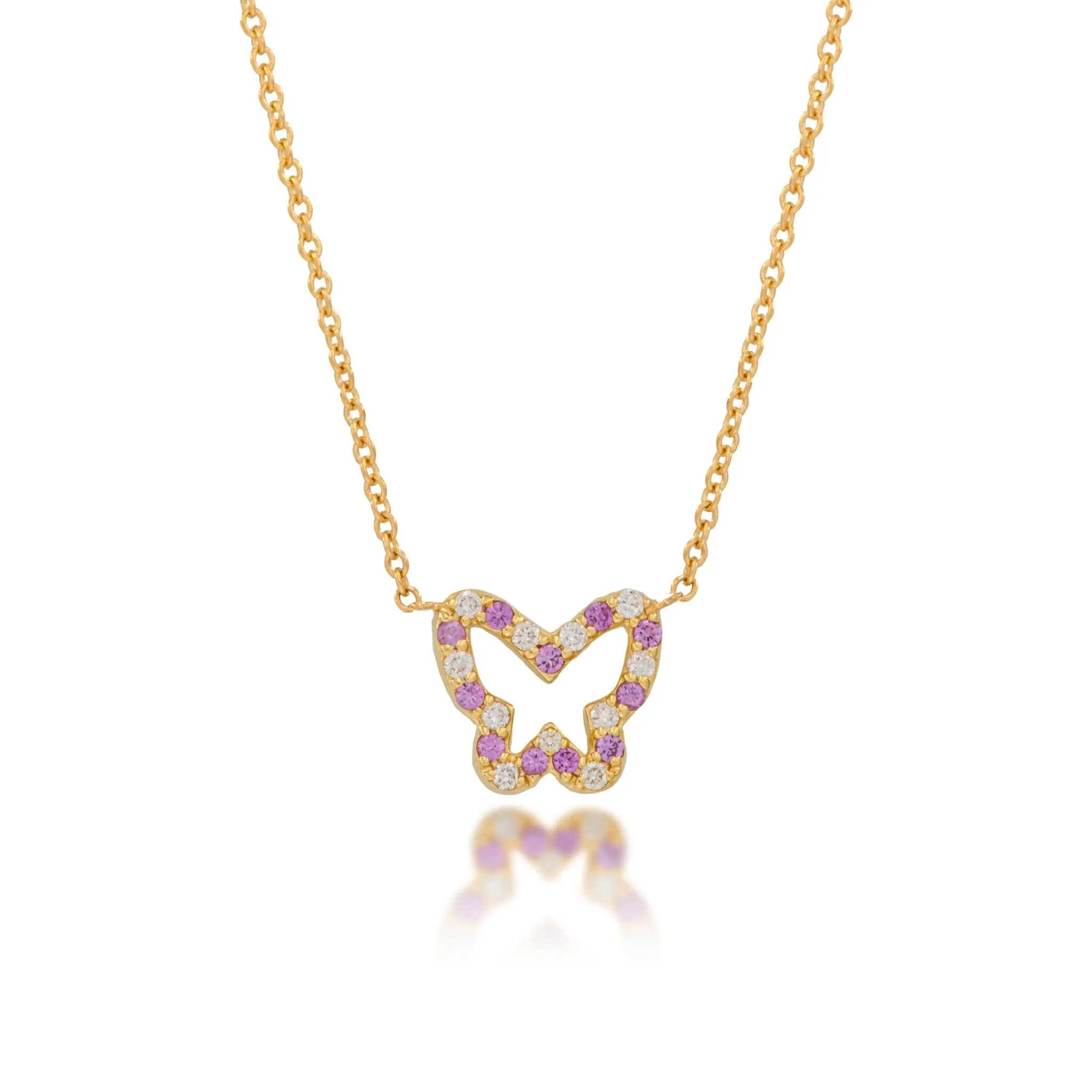 Pave Butterfly Necklace