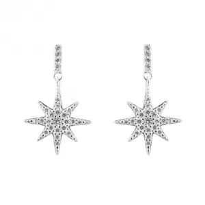 Pave Starburst Earrings E6260C