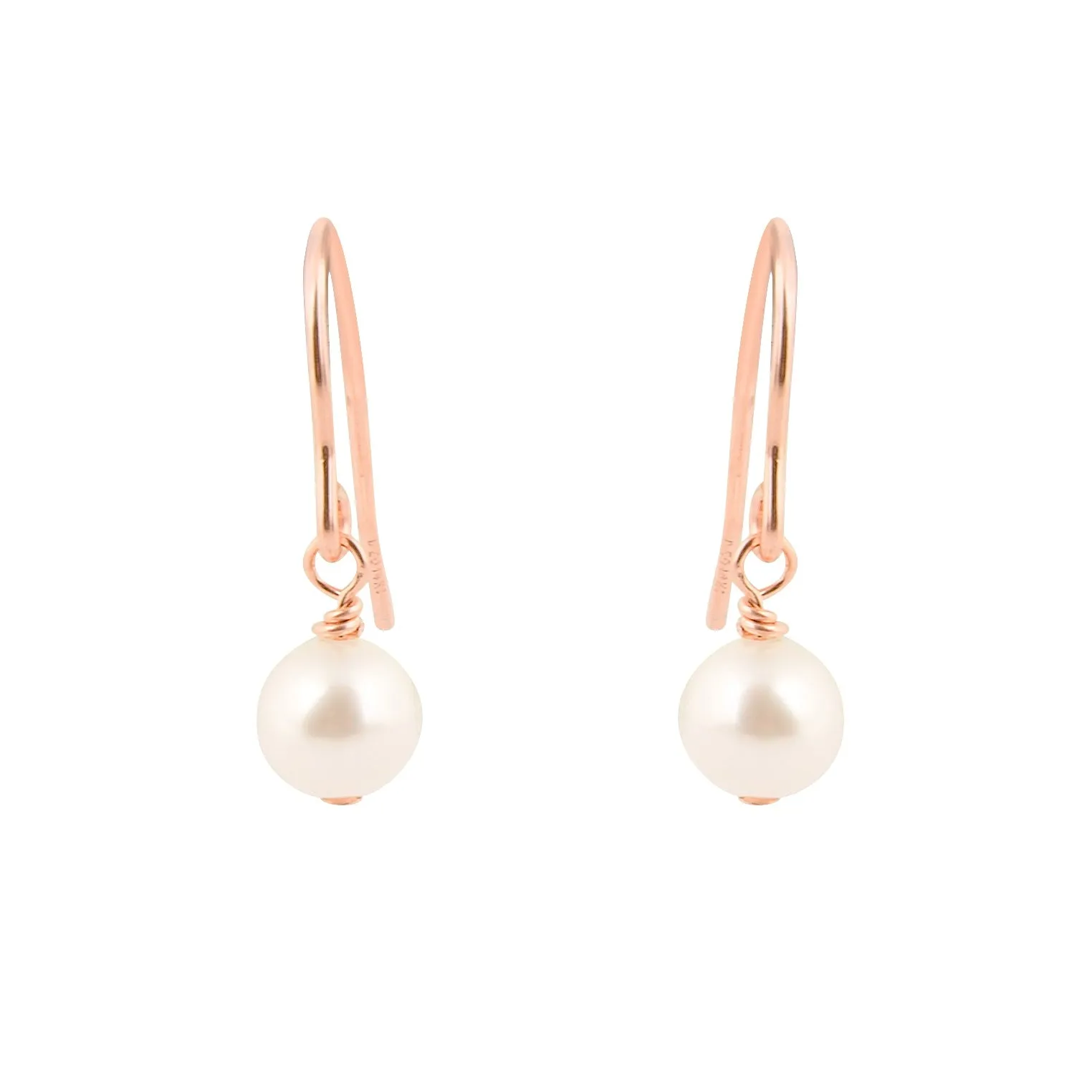 Pearl Elegance Rose Gold Earrings